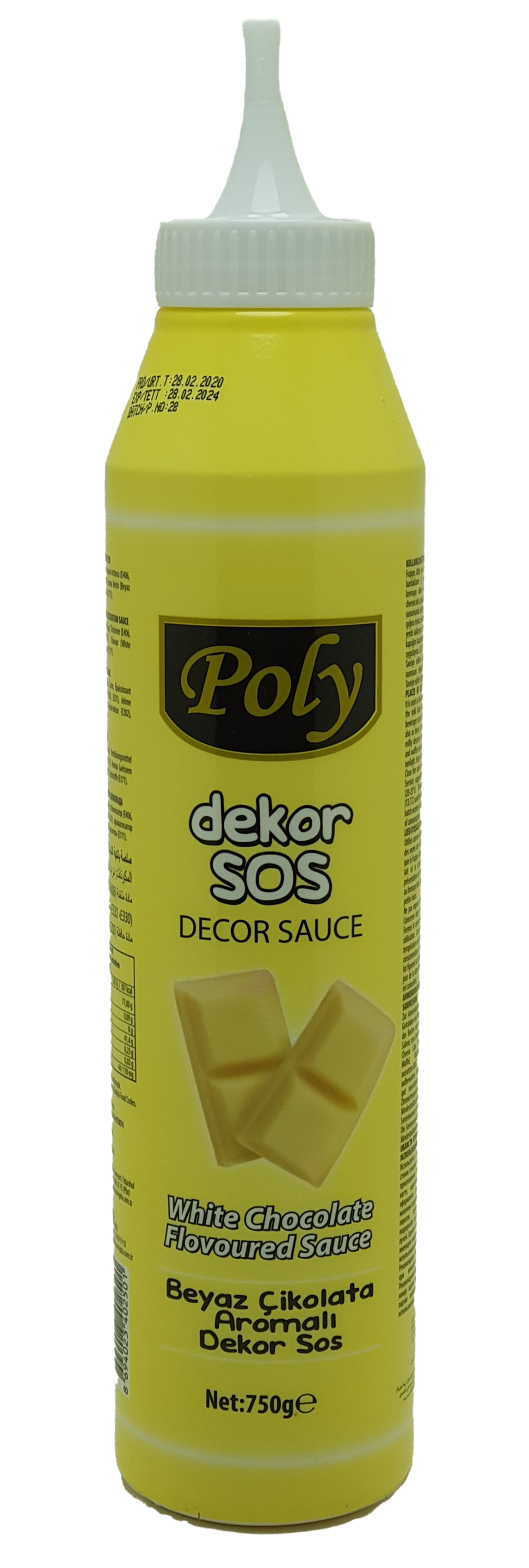 Beyaz Çikolatalı Dekor Sos  750 gr.